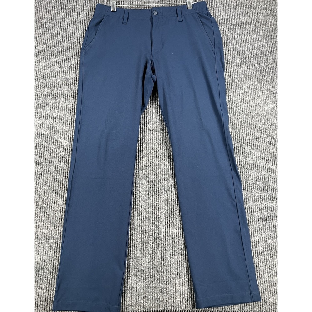 Under Armour Pants Mens 32x32 Blue Chino Performance Golf Casual Comfort